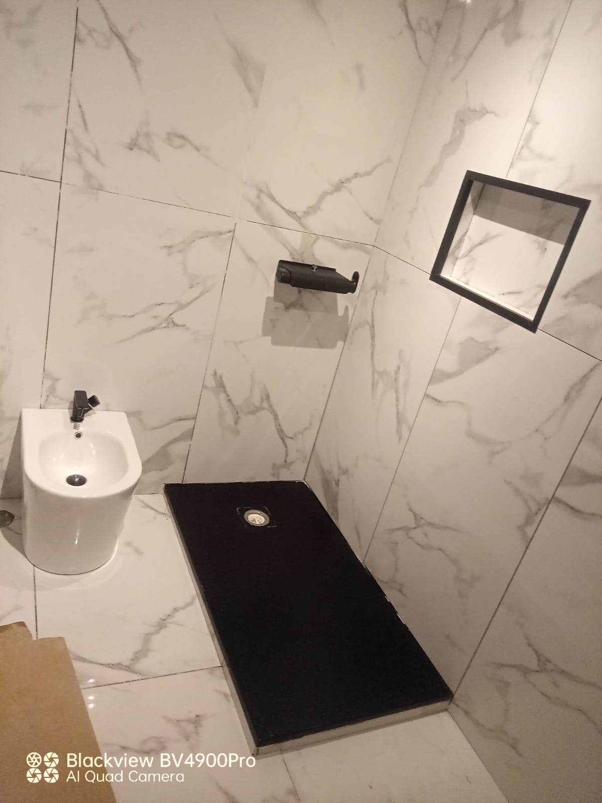 Teto em mármore com espelho LED